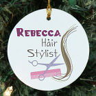 Hair Stylist Personalized Ceramic Ornament U292910