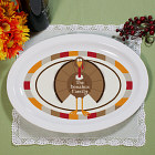 Personalized Thanksgiving Serving Platter U306817