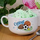 Personalized Ceramic Sports Ice Cream Bowl