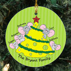 Personalized Mice Family Ornament