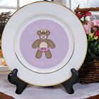 It's A Girl Personalized Birth Announcement Ceramic Plate U371312