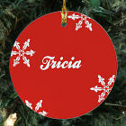Snowflake Personalized Ceramic Ornament U371910
