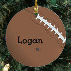 Football Personalized Ceramic Ornament
