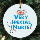 Very Special Nurse Personalized Ceramic Ornament