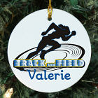 Personalized Ceramic Track and Field Ornament U376310