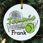 Personalized Ceramic Tennis Ornament