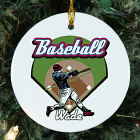 Personalized Ceramic Baseball Ornament U377010