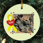 Personalized Ceramic Military Photo Ornament