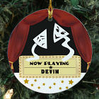 Personalized Ceramic Drama Mask Ornament U378010