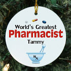 Personalized Ceramic Pharmacist Ornament