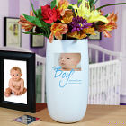 Personalized It's A Boy Photo Ceramic Vase U396318