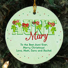Personalized Ceramic Aunt Ornament U440910