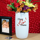 Personalized Couples Ceramic Vase U61418
