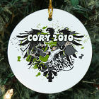 Personalized Ceramic Skateboarding Ornament U384610