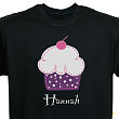 Personalized Sweet Little Cupcake Black Youth T-Shirt 93294Y