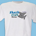 Shark Club Member Personalized Youth T-Shirt 33541x
