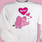 Personalized Elephant Youth Sweatshirt 53296x
