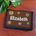 Personalized Flower Power Velcro Wallet