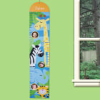 Personalized Zoo Children's Growth Chart G00702SJ