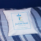 God Bless Christening Personalized Throw Pillow 83033563