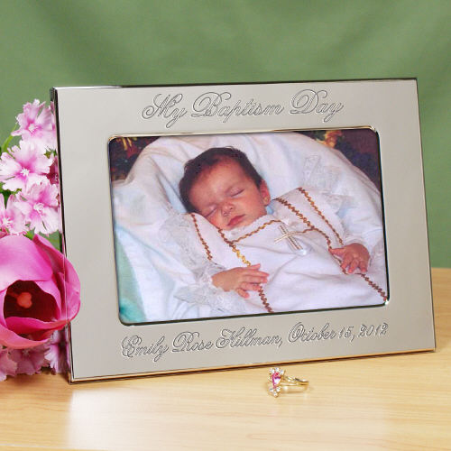 My Baptism Day Silver Personalized Frame GiftsForYouNow