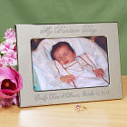 Personalized My Christening Day Silver Picture Frame