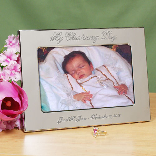 My Baptism Day Silver Personalized Frame GiftsForYouNow