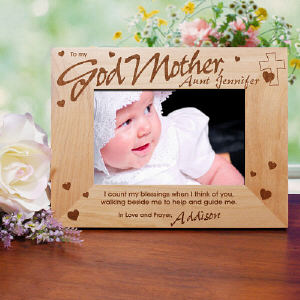 Godparent Wood Picture Frame Godparent Wood Picture Frame