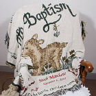 Embroidered Baptism Throw