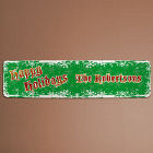 Personalized Happy Holidays Family Wall Sign