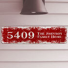 Personalized Christmas Home Address Sign