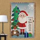 Personalized Santa's Nice List Tapestry Throw Blanket 83059985