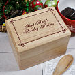 Personalized Holiday Recipe Box 8530923