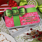Personalized Christmas Gift Cookie Tin U381322