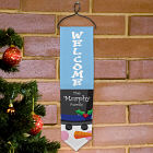 Personalized Snowman Welcome Christmas Banner U489328