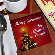 Personalized Christmas Tree Coaster Set G230917