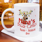 Candy Cane Deer Ones Personalized Coffee Mug