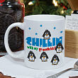 Chillin' Penguin Personalized Winter Coffee Mug 211290