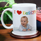I Love Daddy Personalized Photo Coffee Mug