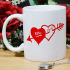 Two Hearts Valentine Coffee Mug