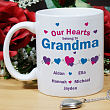 Our Hearts Personalized Valentines Coffee Mug