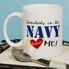 Somebody Loves Me In The Military Personalized Ceramic Coffee Mug