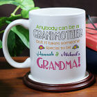 Anybody Can Be A Grandmother Personalized Coffee Mug