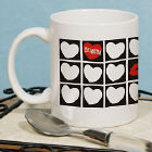 Kissing Hearts Valentine Coffee Mug