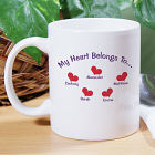 Personalized My Heart Belongs To Coffee Mug 236940