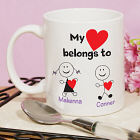 Personalized Belongs To Heart Coffee Mug