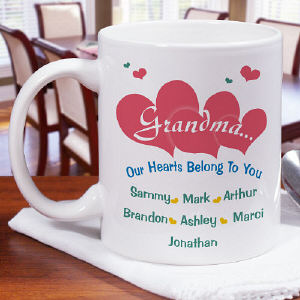 Our Hearts Personalized Ceramic Coffee Mug