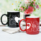 Personalized You and Me Puzzle Piece Coffee Mug