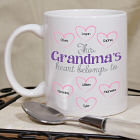 Personalized Heart Belongs To Coffee Mug