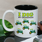 Personalized I Dig My Kids Coffee Mug